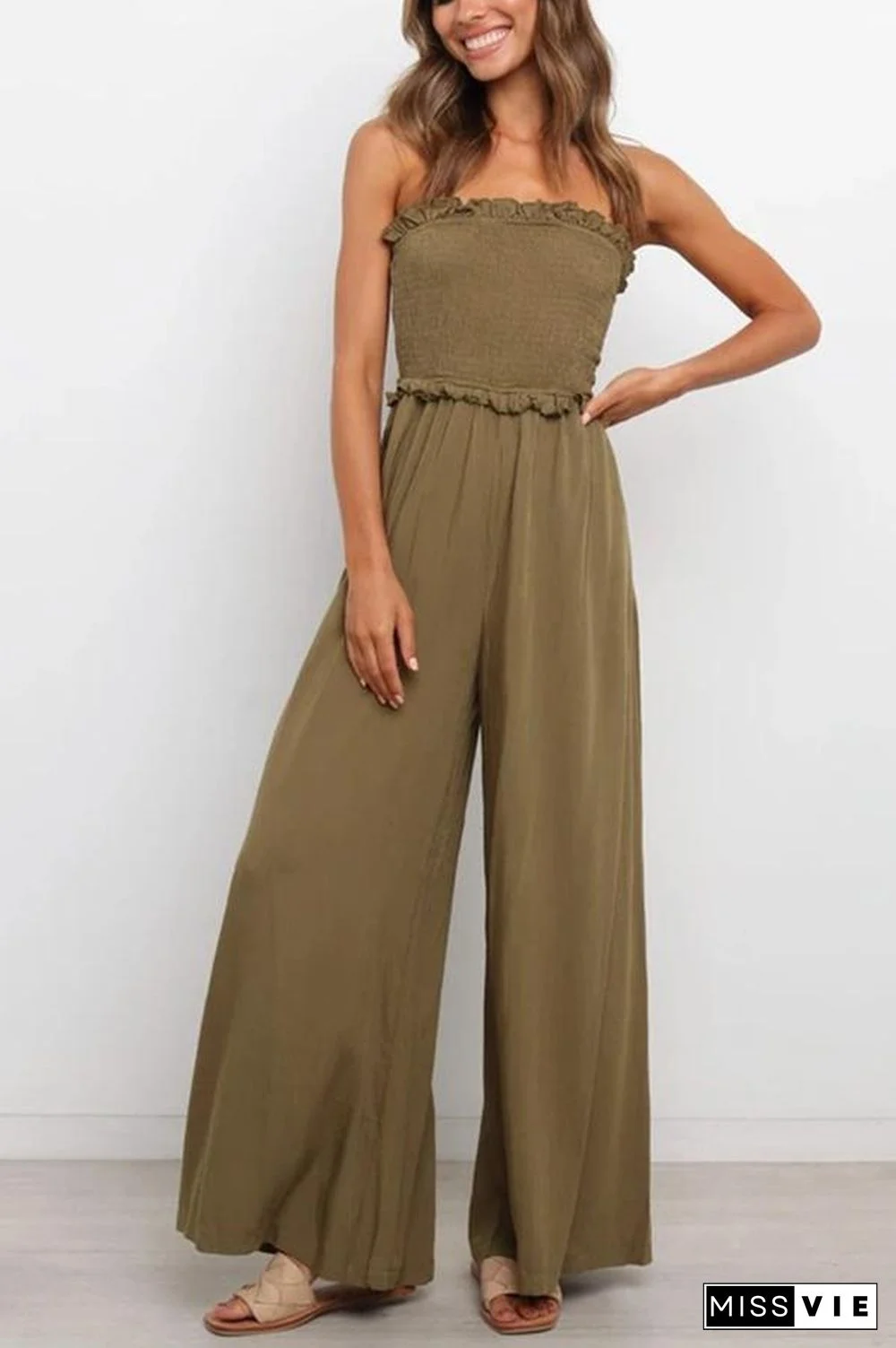 Count On Me Strapless Utility Jumpsuit