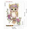 Diamond Painting-DIY Crystal Rhinestone Wreath Owl