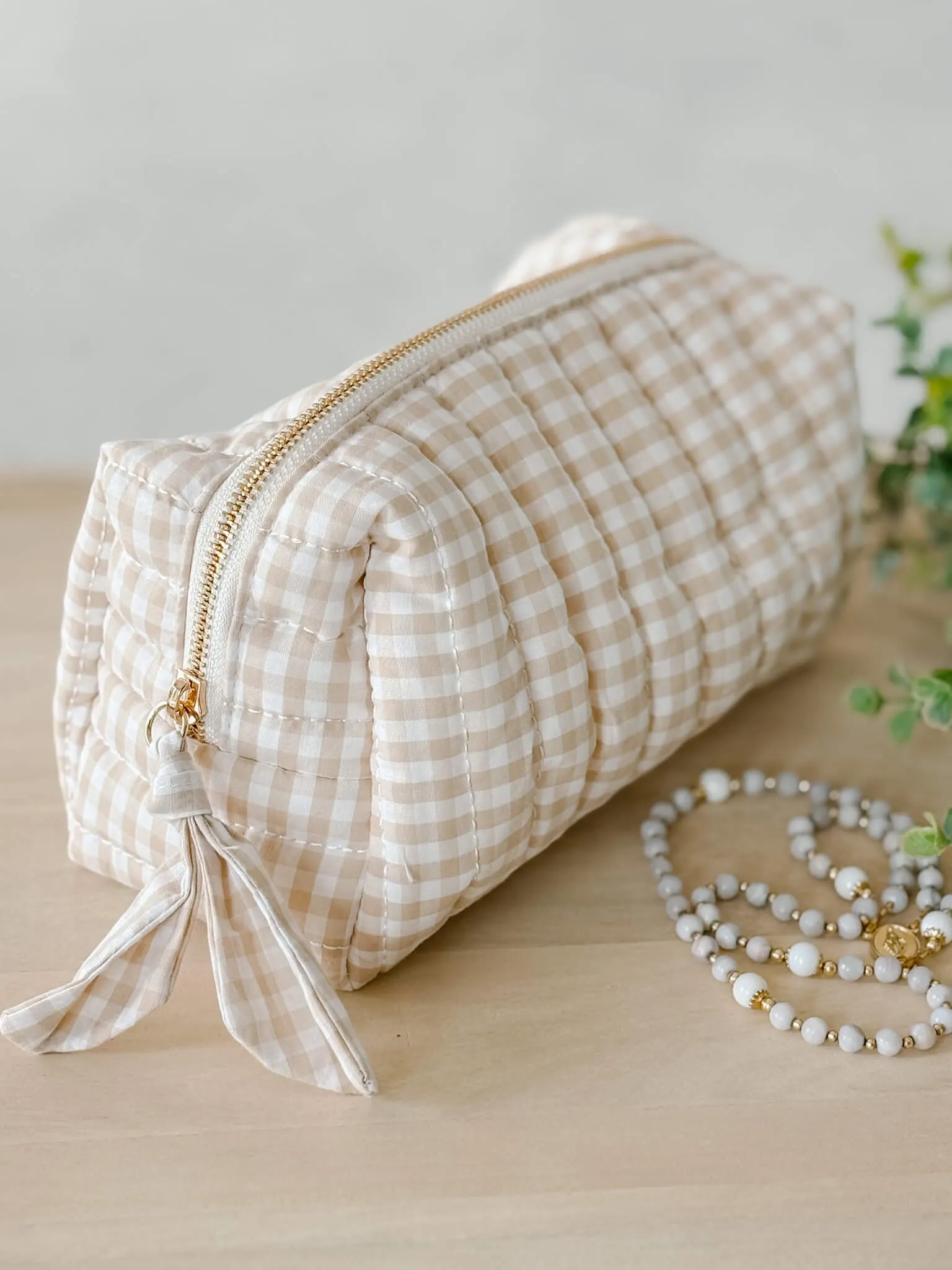 Gingham Pouch