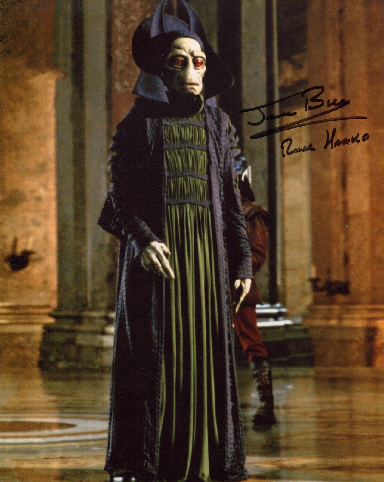 Star Wars Photo Poster painting signed by Jerome Blake as Rune Hakko IMAGE No3