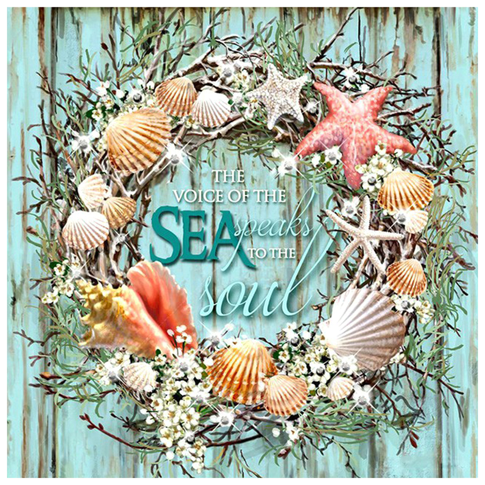 

Ocean Wreath - Round Drill Diamond Painting - 40*40CM, 501 Original