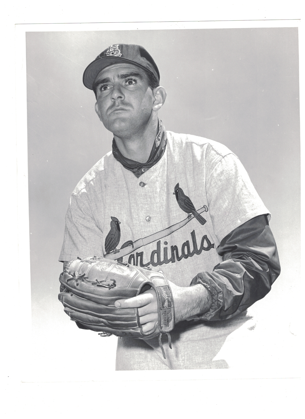 Ernie Broglio St. Louis Cardinals 8x10 Vintage Team Issued Photo Poster painting RH1