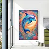 (40*60cm)Dolphin - Full Round Drill Diamond Painting
