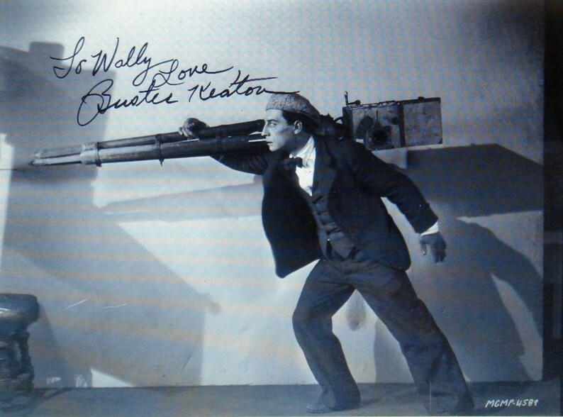 BUSTER KEATON SIGNED Photo Poster painting The Cameraman wcoa