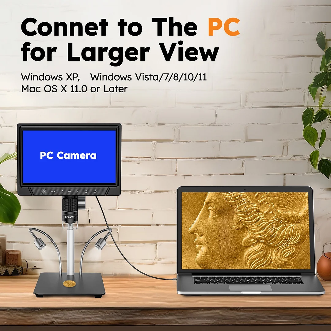 BEBANG 10.1" LCD Digital Microscope for Adults