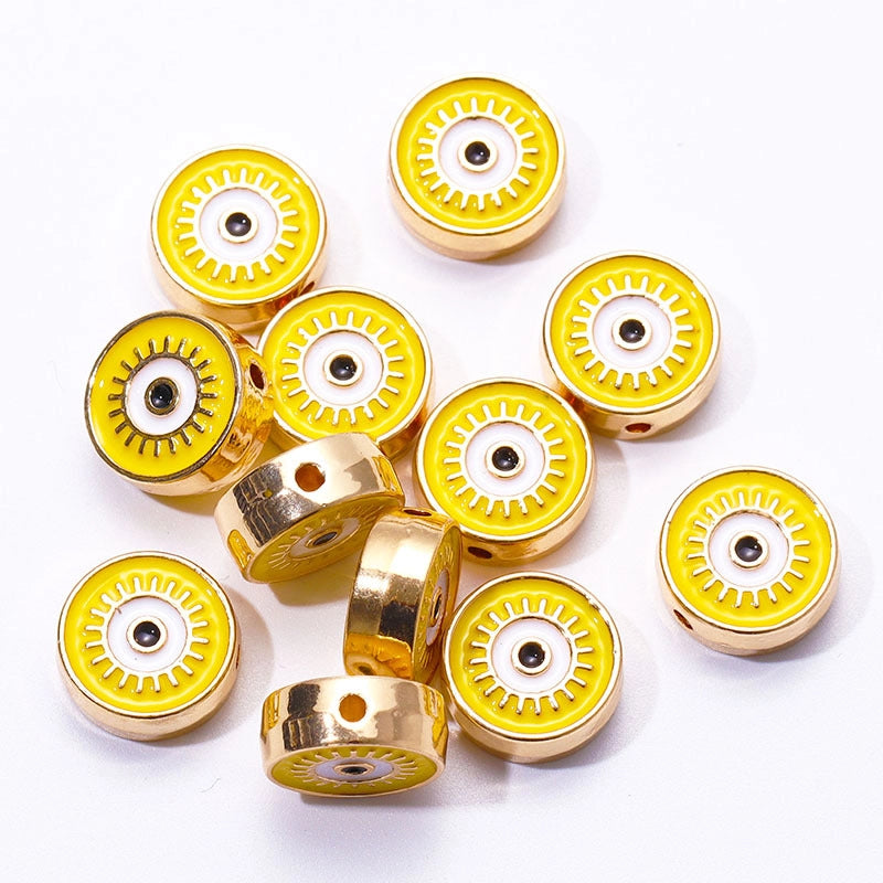 20 PCS/Package 12mm Alloy Devil’s Eye Jewelry Accessories