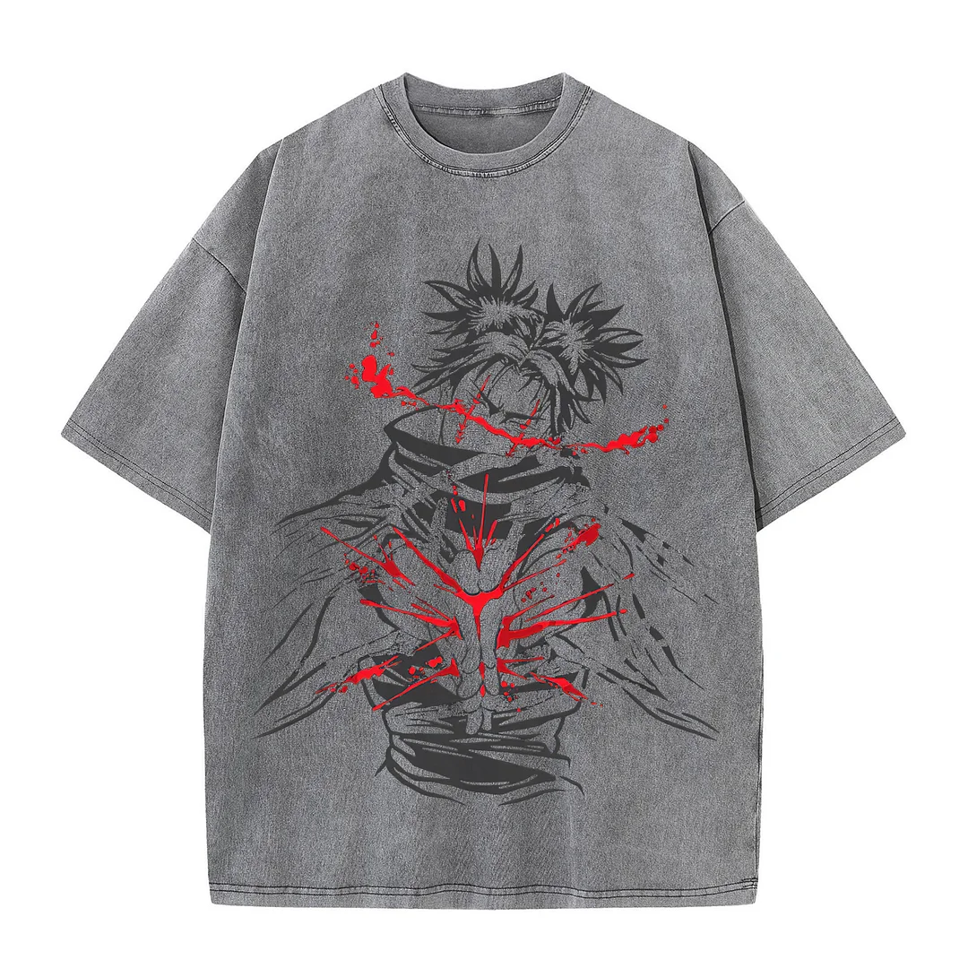 Jujutsu Kaisen Anime Oversize Washed T-Shirt