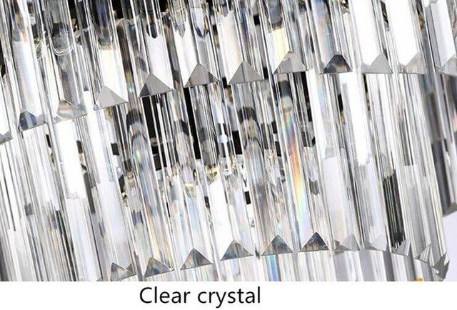Modern LED Crystal Chandeliers for Living Room Bedroom Home Decor Luminaria Hotel Lobby Black Round Square Luxury Chandelier