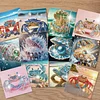12Pcs Beach Crab Seashell DIY Diamond Painting Greeting Cards for Adults Gifts