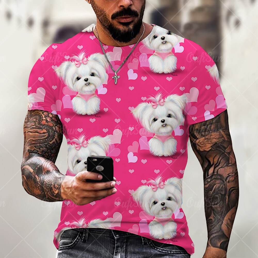 

Dog - 3D Printed Men T Shirt, Xl, 501 Original