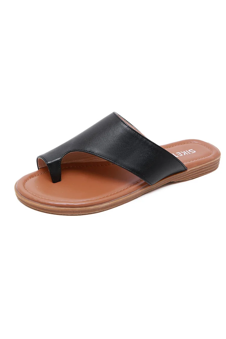 Toe Ring Slide Sandals