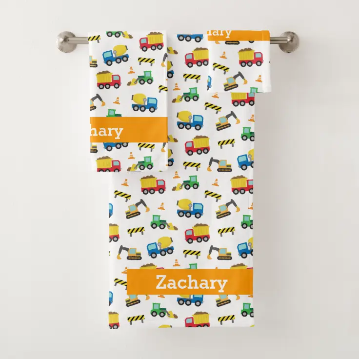 Kids Personalized Car Bath Towel Set | Towel20