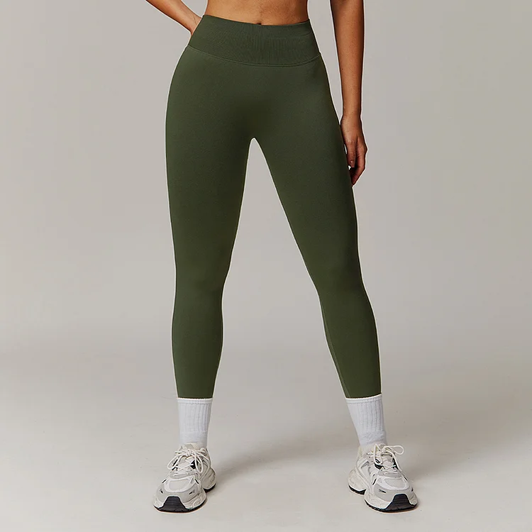 PASUXI Factory Direct Peach Seamless Tummy-Control Fitness Pants for Women's Outdoor Running & Yoga huanwei