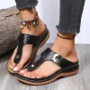 Summer Women's Wedge Thong Split toes Sandals
