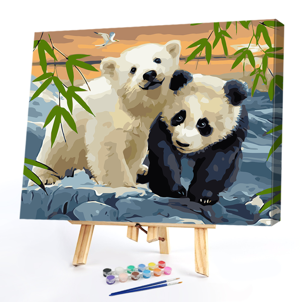 

50*40CM - Paint By Numbers - Panda, 501 Original