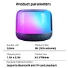 BTS02 RGB Bluetooth Speaker Portable Mini Speaker Glazed Luminous Speaker Outdoor Player
