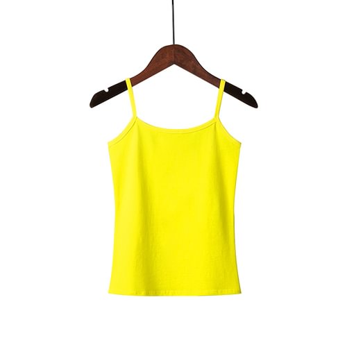 Xs 3Xl Spaghetti Strap Cami Women Fitness Cotton Tank Top Spring Summer Singlet Vest Stretch Undershirt Camisole Streetwear Tops - BlackFridayBuys