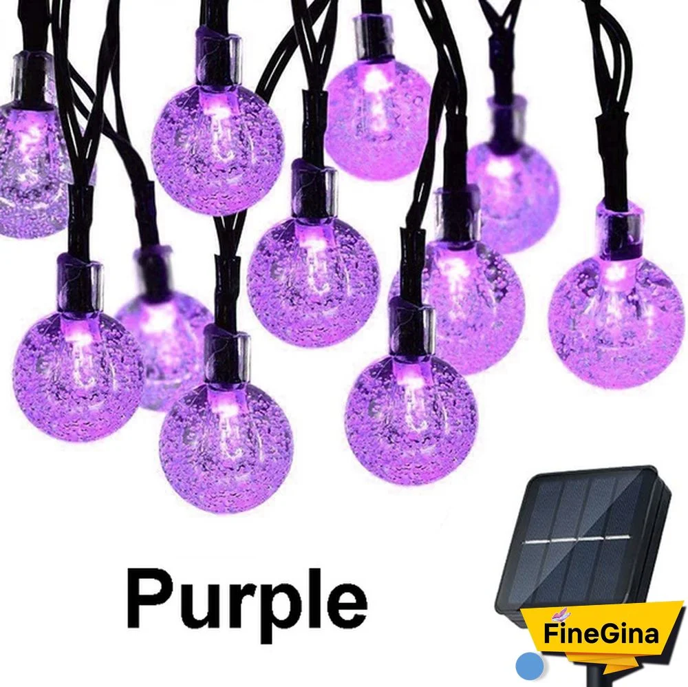 Solar String Lights Garden Outdoor String Lights Waterproof Crystal Ball Fairy Lights, Decoration Lighting for Home, Garden, Patio, Yard, Christmas