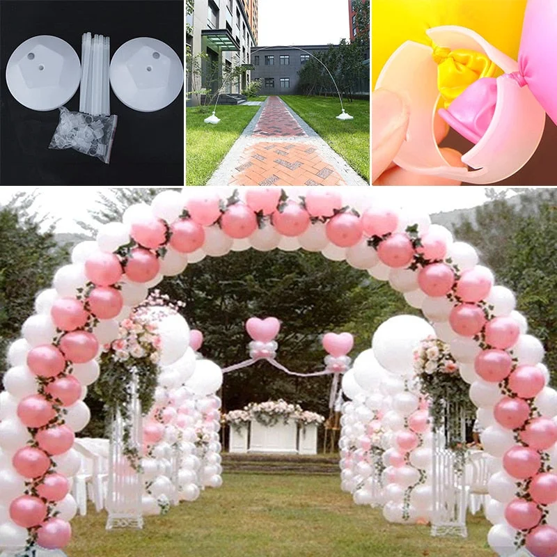 1 Set Birthday Party Decorations Kids Adult Birthday Balloons Wedding Balloons Column Stand Arch Holder Christmas Home Decoratio