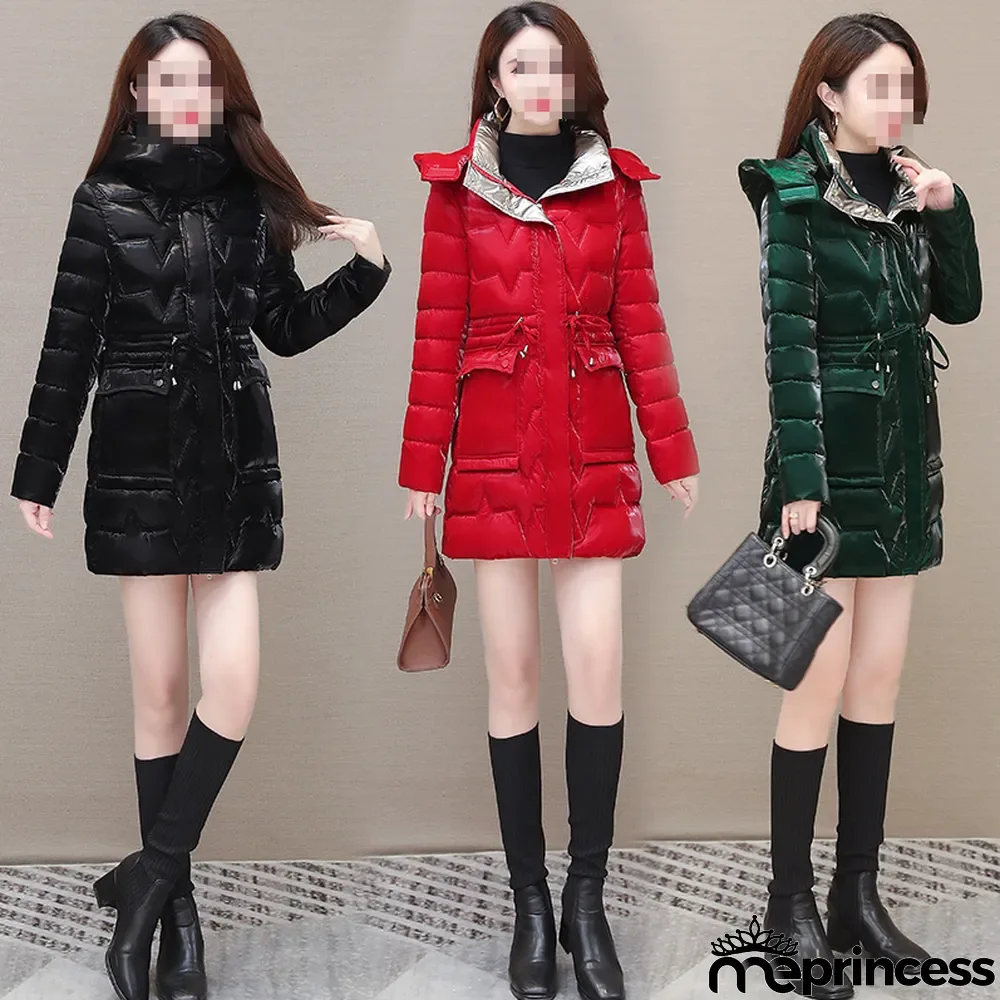 Women Shiny Warm Padded Jacket