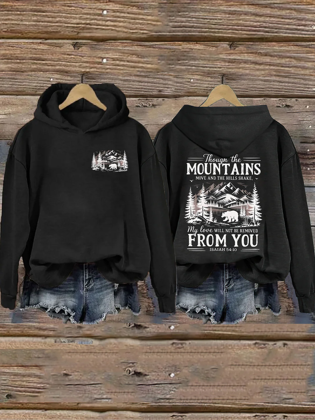 Though The Mountains Move Vintage Hoodie