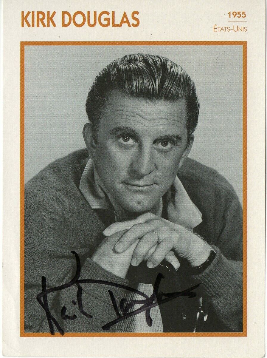 Kirk Douglas Signed Autographed 5X7 Photo Poster painting 1955 Vintage JSA JJ41593