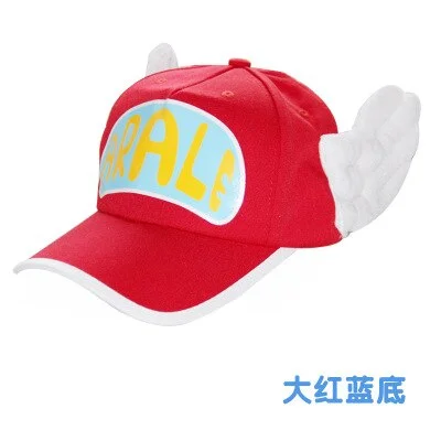 Arale Baseball Cap Kids Cartoon Adjustable Outdoor Sun Hat Child Red Mesh Cap Surrounding Casual Peaked Cap Unisex High Quality