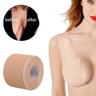 Jerrinut Boob Tape Women Breast Nipple Covers Push Up Bra Body Invisible Breast Lift Tape Adhesive Bras Intimates Straps Sexy