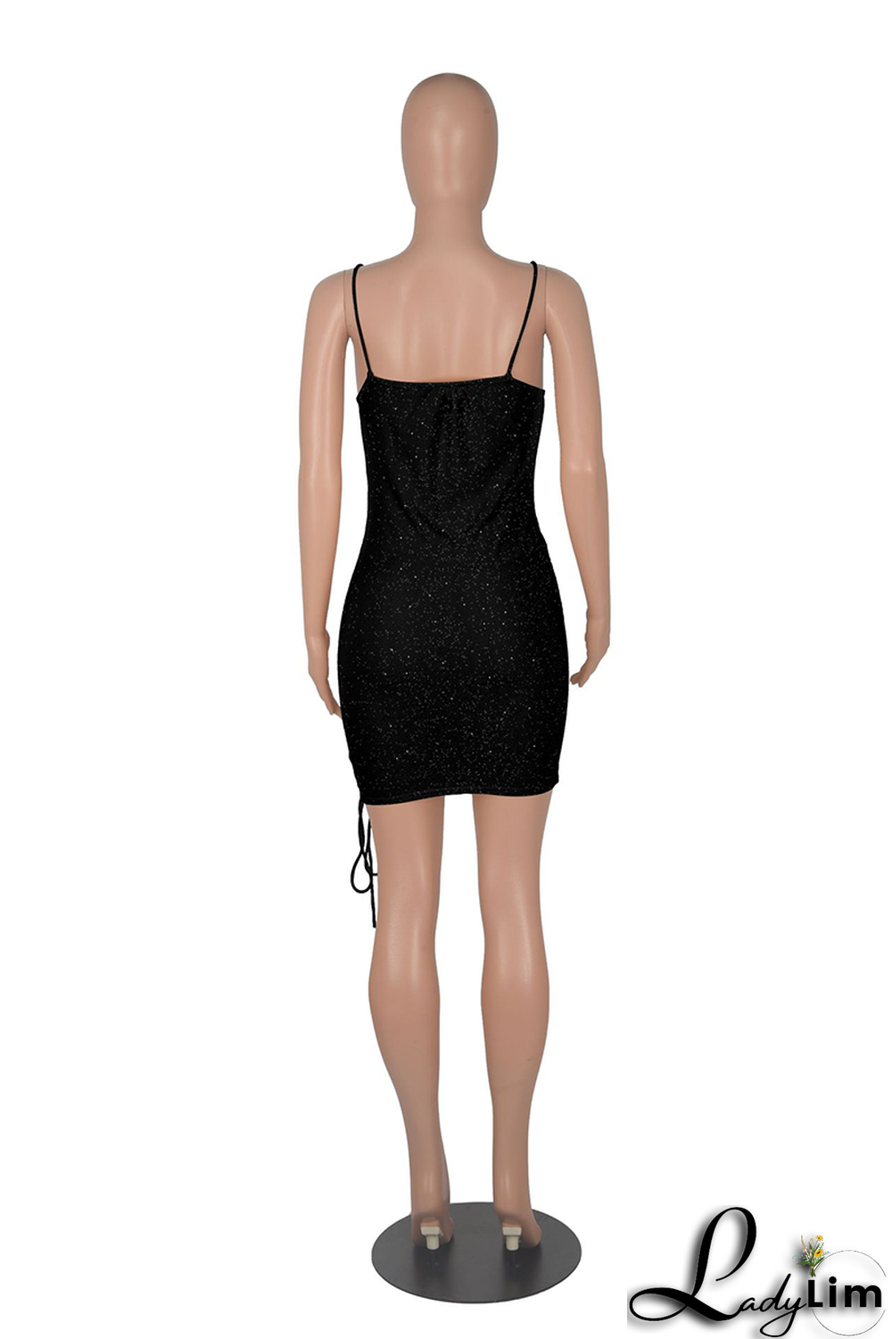 Burgundy Sexy Solid Fold Spaghetti Strap Pencil Skirt Dresses