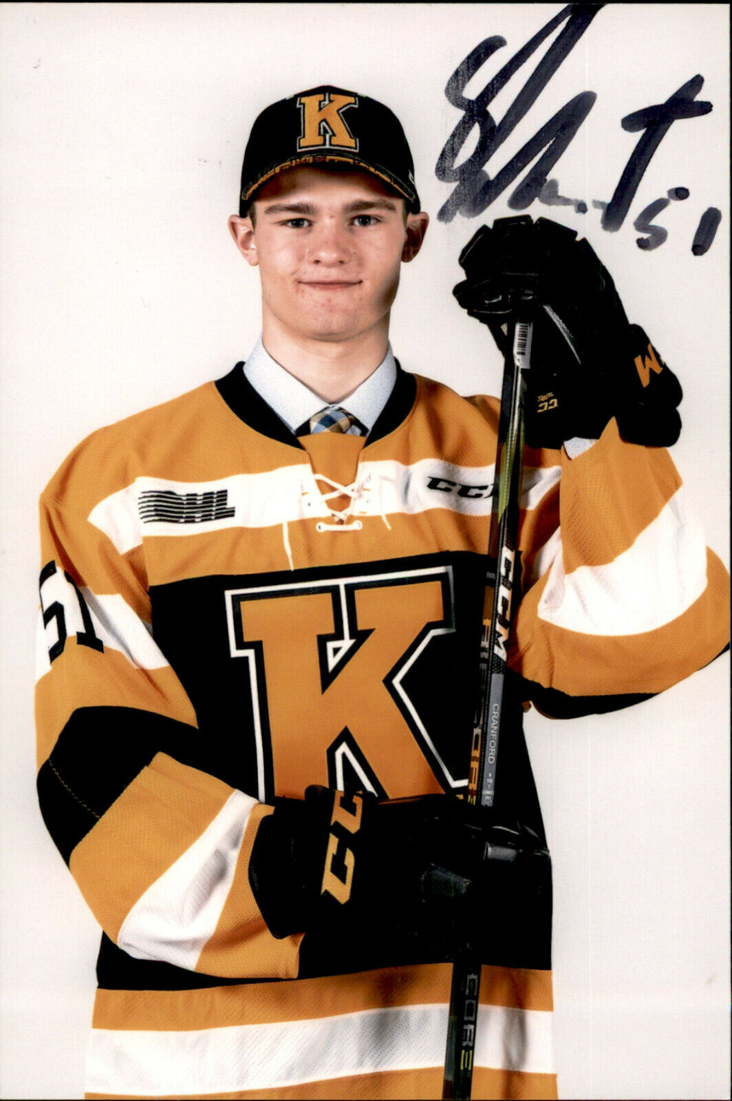 Shane Wright SIGNED autographed 4x6 Photo Poster painting KINGSTON FRONTENACS / TEAM CANADA