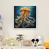 Deep Sea Jellyfish-14CT Stamped Cross Stitch 53*55cm/20.87*21.65in tapestrymarket