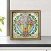 Diamond Painting Special Shaped Drill Mandala Cross With Frame(8.46x8.46inch)