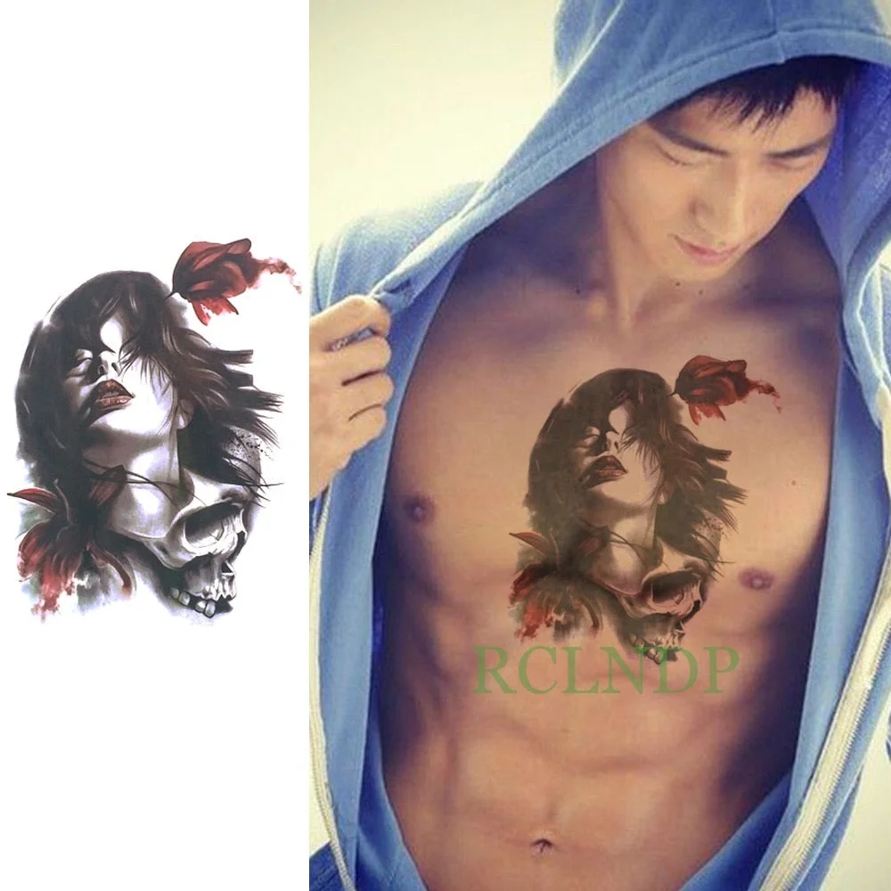 Waterproof Temporary Tattoo Sticker cool eagle wing angel Fake Tatto Flash Tatoo Lucifer Abdomen Arm tatouage for Girl Woman Man