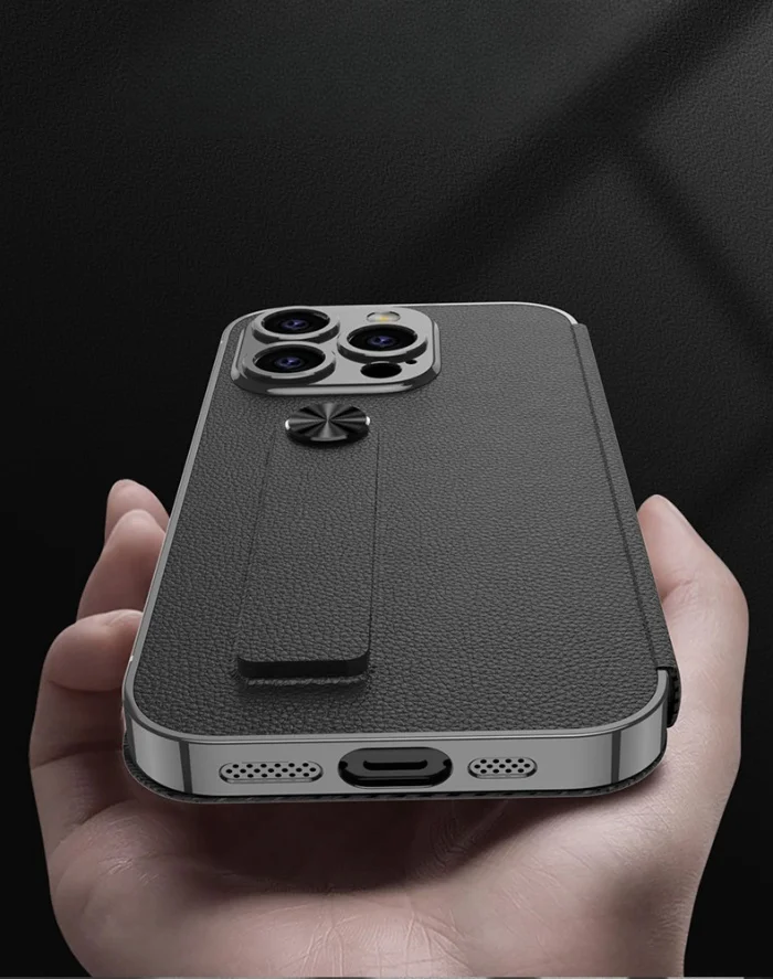 Apple 16 mobile phone case suitable for iphone16pro flip storage card slot mobile phone leather case