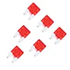 100 Pack Auto Fuses 10AMP APM/ATM 32V Mini Blade Style Fuses 30A Short Circuit Protection Car Fuse (Red)