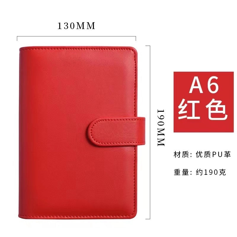 Creative Solid Color Macaron Student Stationery Loose-leaf Notebook