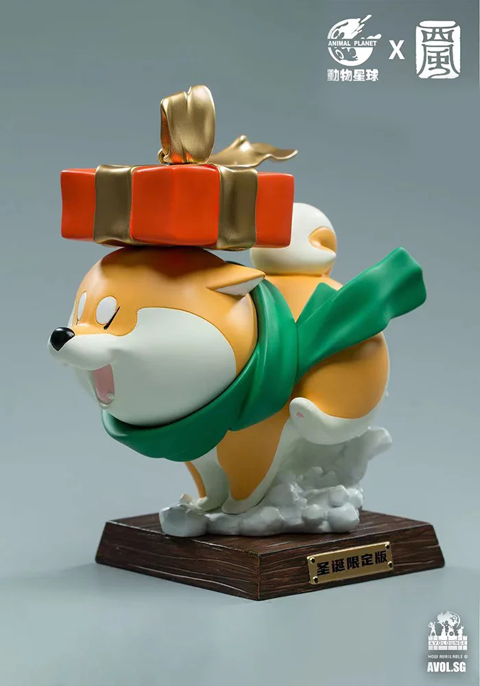 Wolfberry Dog Christmas Special - Original Design Resin Statue - Animal Planet Studios [Pre-order]-shopify
