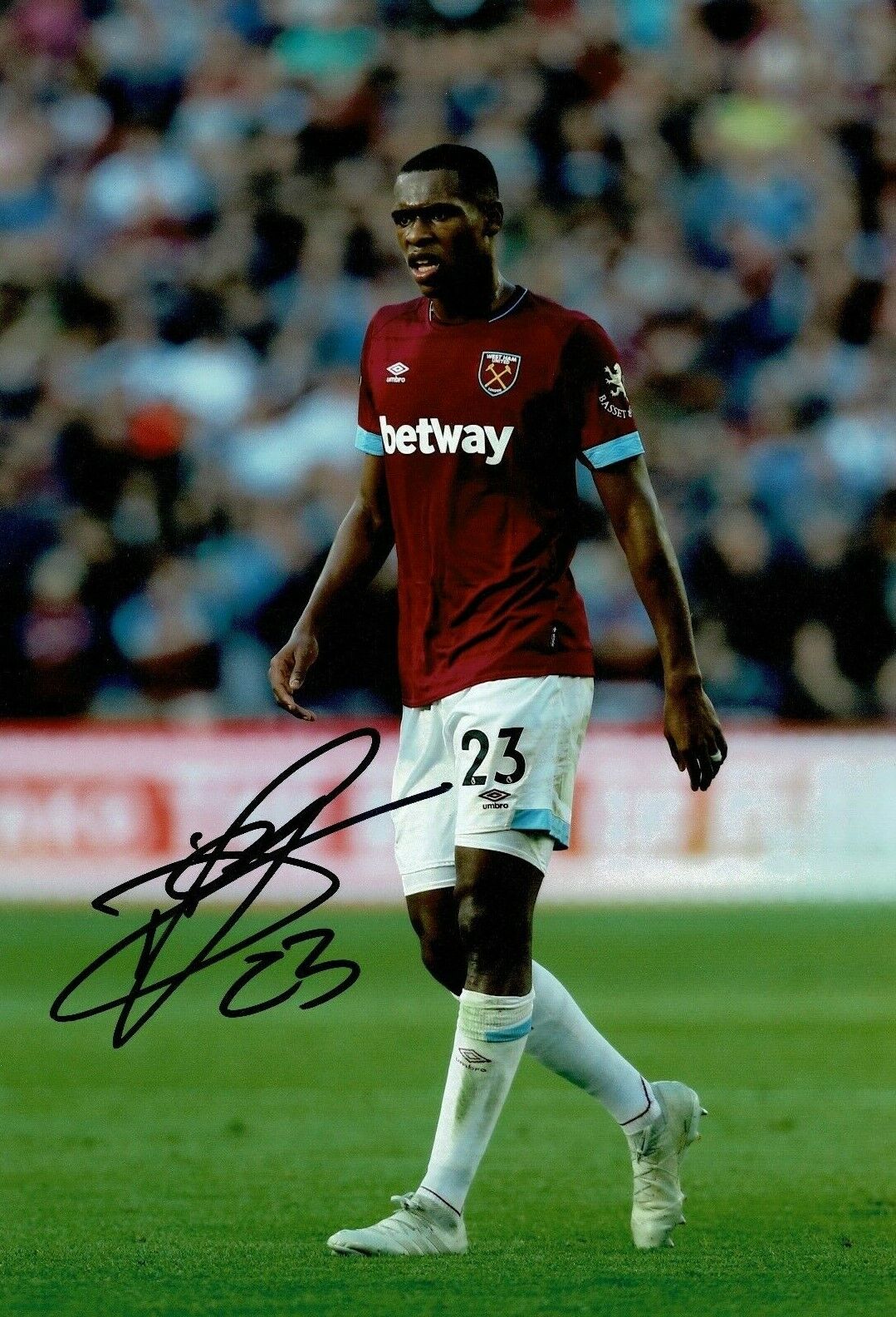Issa Diop SIGNED 10X8 Photo Poster painting West Ham United F.C. AFTAL COA (1910)