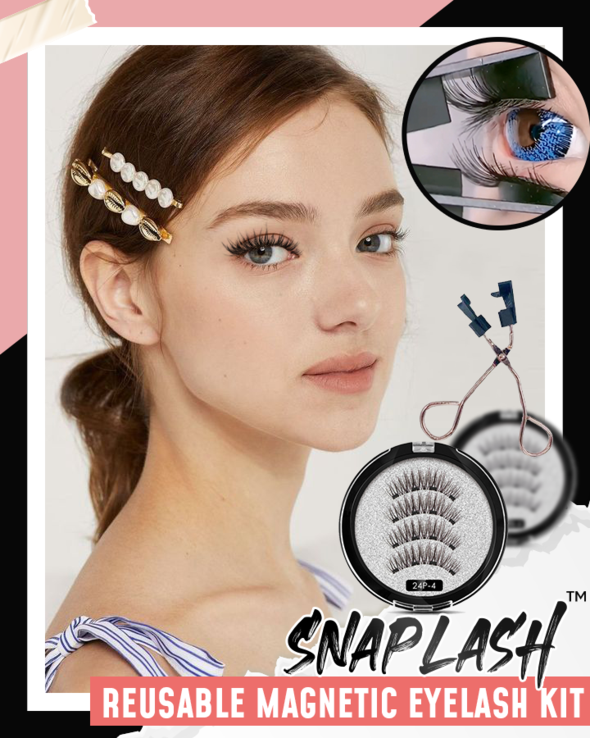 AEROHAKE™ MAGNETIC EYELASHES KIT (4 PCS + FREE TWEEZERS )