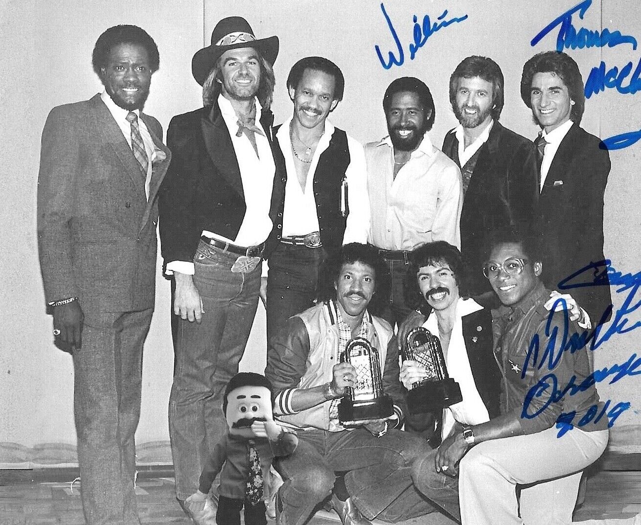 * COMMODORES * signed 8x10 Photo Poster painting * WILLIAM KING, WALTER ORANGE & MCCLARY * 6