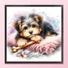 Bone Puppy-11CT Stamped Cross Stitch 40*40cm/15.75*15.75in tapestrymarket