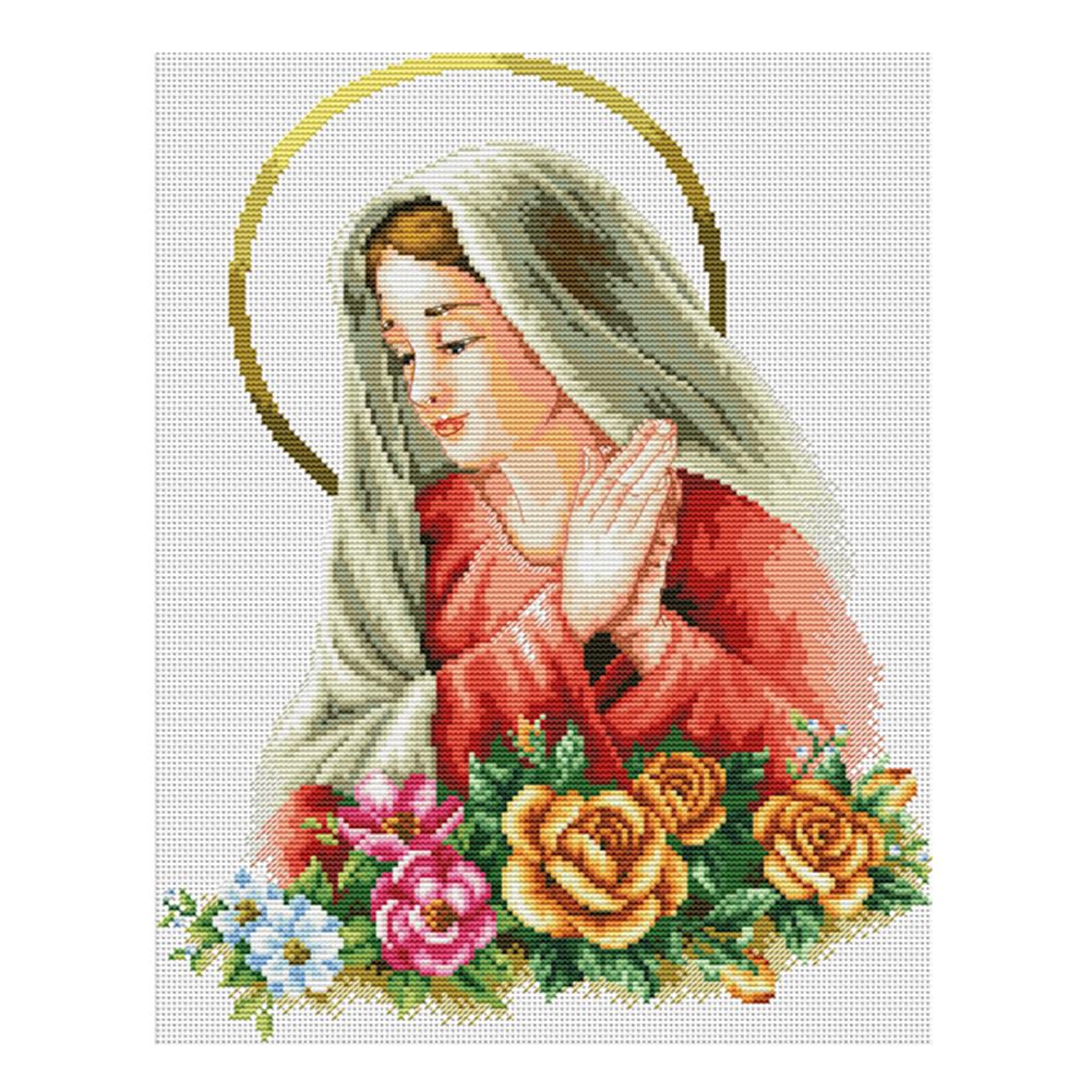 

Our Lady - 11CT Stamped Cross Stitch - 41*50cm, 501 Original