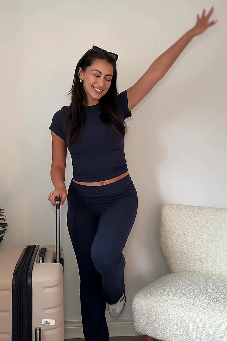 Casual Cotton Two-piece Set