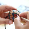 Indonesian Hand-Painted Rhythm Sand Ball Drum Ball Rhythm Instrument Drummer Gift Tongyang Band Gaohu Model Percussion Instrument