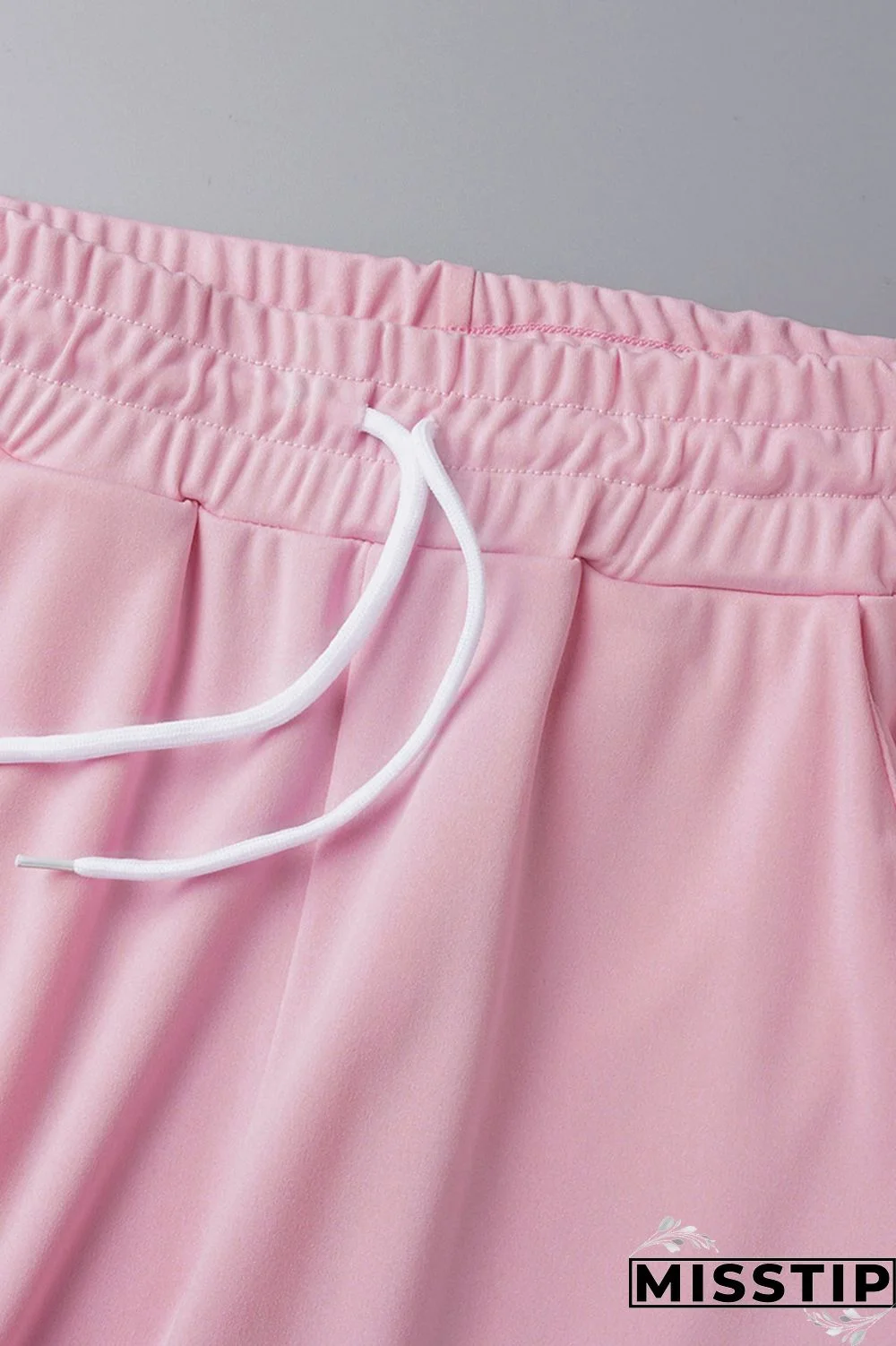 Blue Casual Solid Basic U Neck Long Sleeve Two Pieces