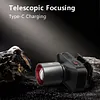 Strong Light LED Headlight Zoom Fishing Light Waterproof USB C Rechargeable