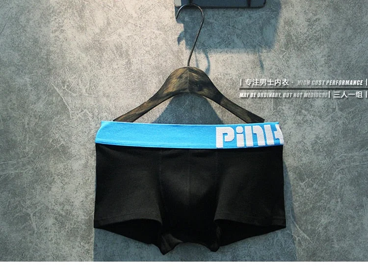 Aonga 2022 Men Underwear Boxer Cotton Man Short Breathable Solid Mens Flexible Shorts Boxers Male Underpants