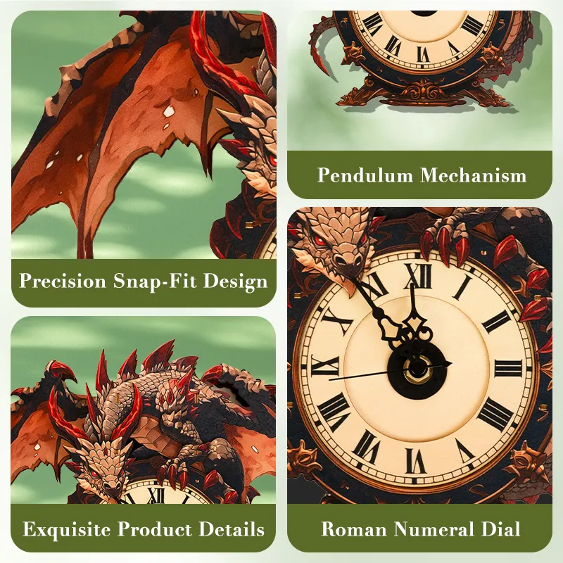 Dragon&rsquo;s Watch Timepiece Wooden Clock Puzzle