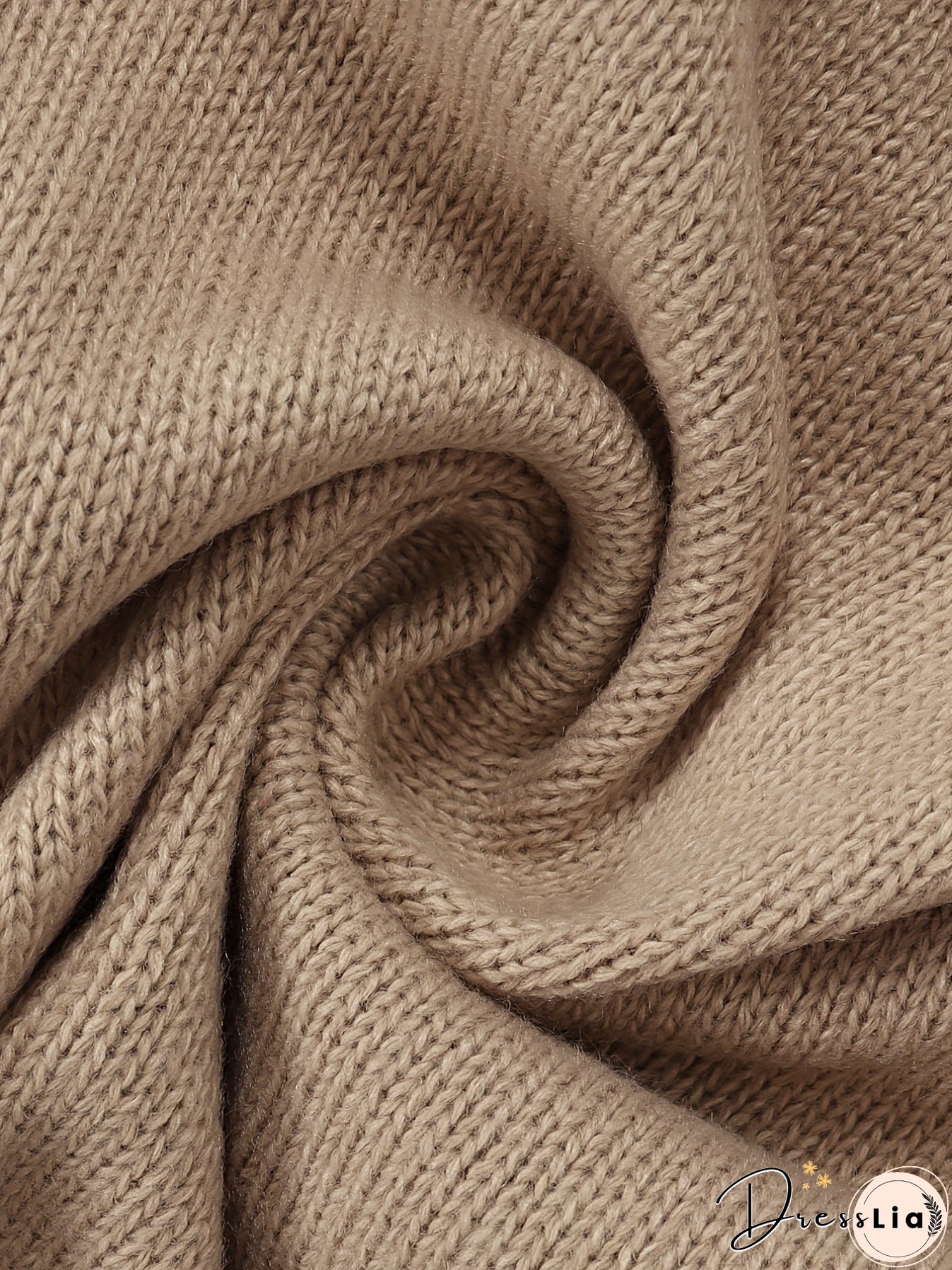 Solid Button Front Knit Cardigan, Casual Long Sleeve Crop Sweater, Women's Clothing