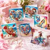 6pcs Diamond Painting Dream Series Greeting Card Kits with Envelopes for Family Friend Gifts